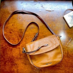 Tan small cross body Nine West purse